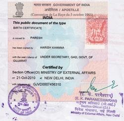 birth certificate for sukanya samriddhi account