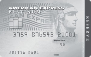 Amex Platinum Reserve Card