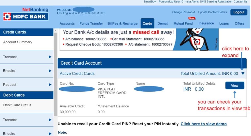 4 Easy Ways On How To Check Hdfc Credit Card Balance Schemaninja 2394