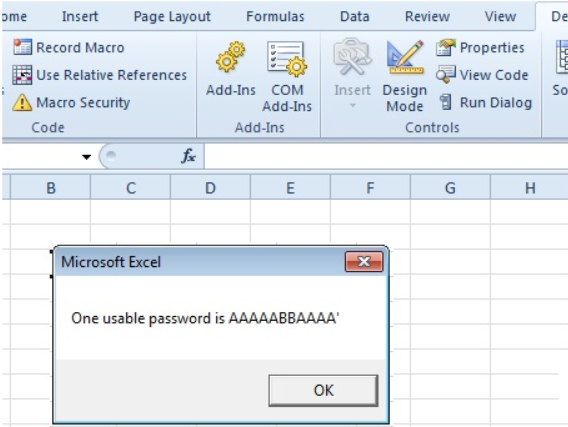 Opening Protected Excel File 3