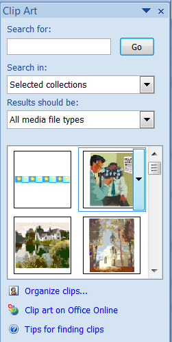 how to add clip art 1