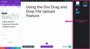 Divi - Drag and drop content editor