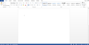 Double space in word