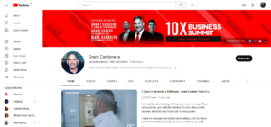 Grant Cardone YouTube channel