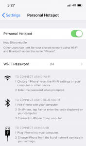 password share via hotspot