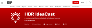 HBR IdeaCast Homepage