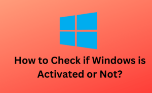 how to check if windows is activated