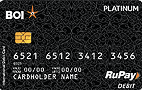 Bank of India RuPay Platinum Debit Card