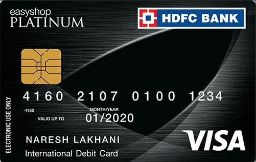 HDFC EasyShop Platinum Debit Card