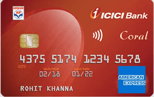 ICICI HPCL Coral Amex Credit Card