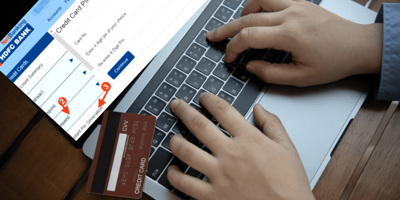 how to generate your HDFC credit card PIN