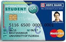 HDFC Bank’s ISIC Student ForexPlus Card