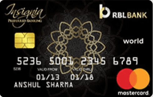 RBL Bank Insignia Preferred Banking Credit Card 