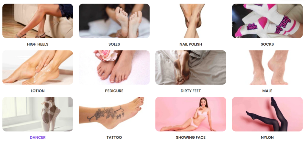 FeetFinder Content Variety
