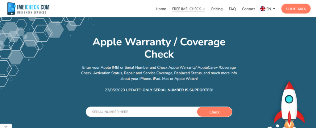 IMEI Check for apple waranty online