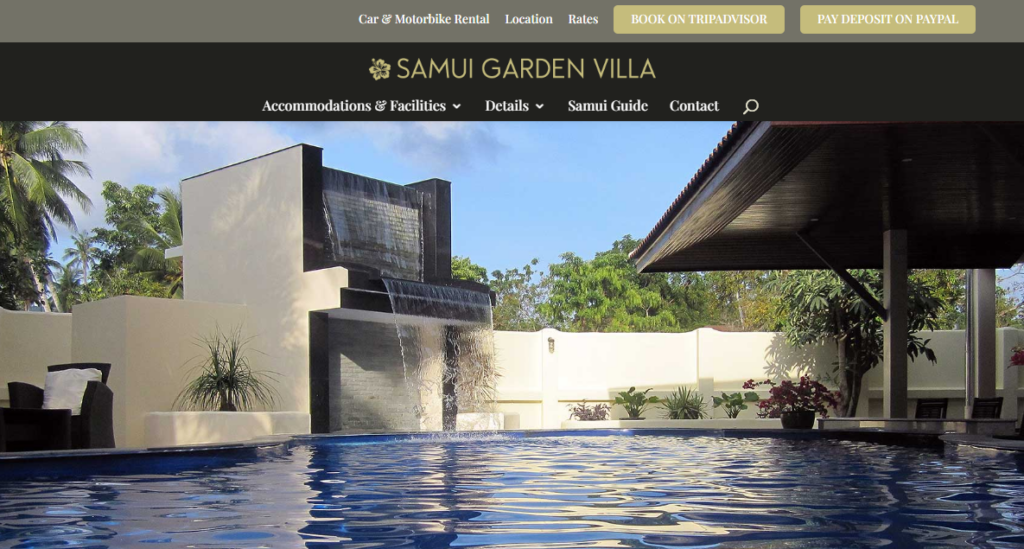Samui garden homepage