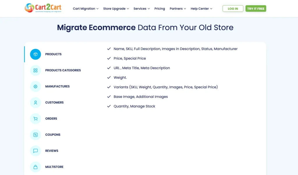 Cart2Cart- Ease of Use