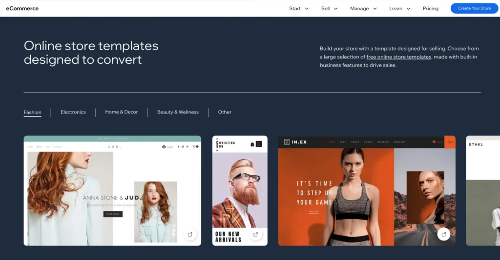 Choosing a Theme - Wix