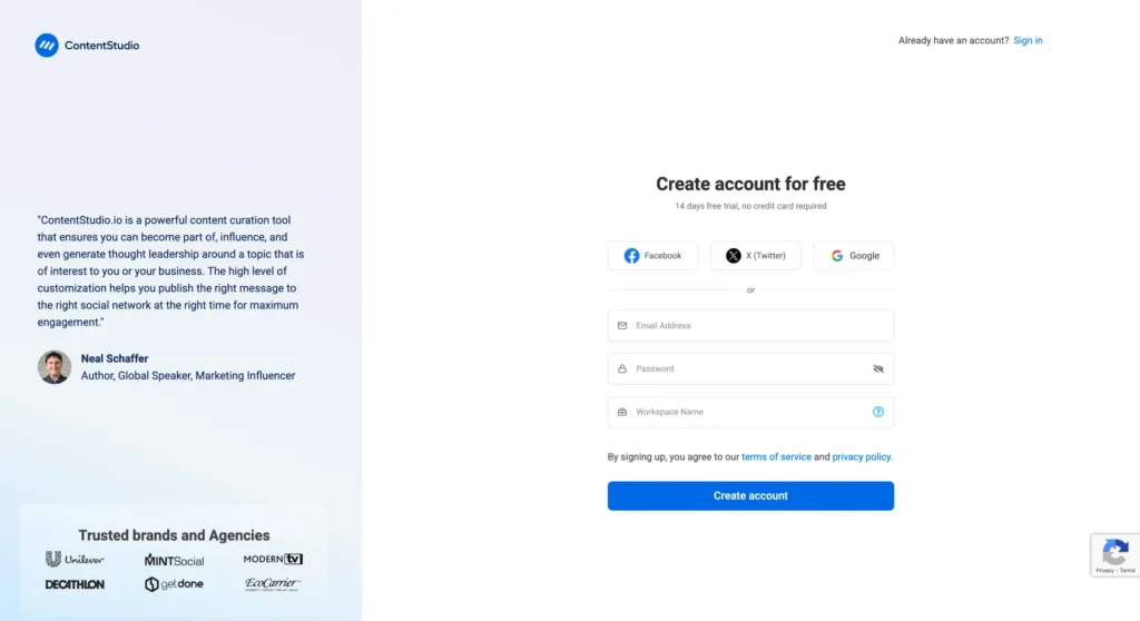 ContentStudio Free Trial:
