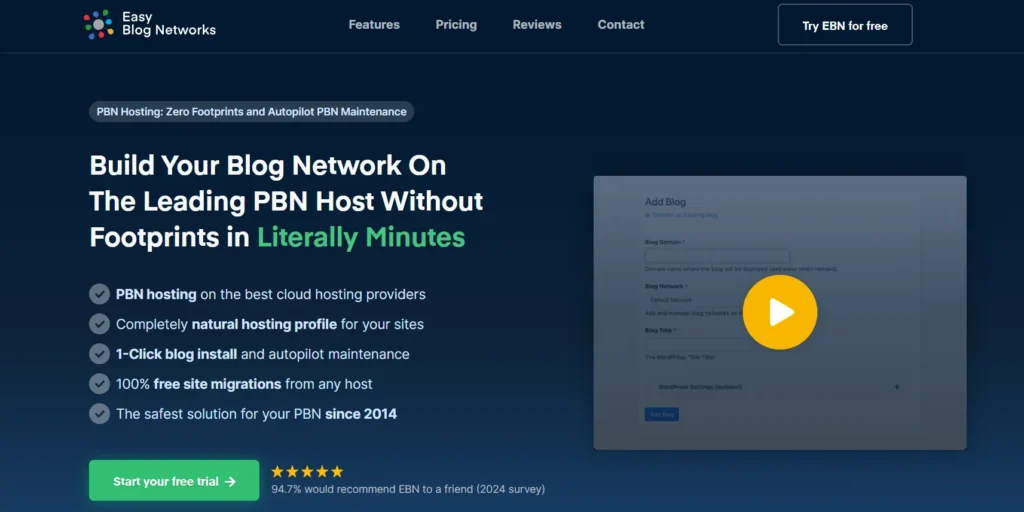 Easy Blog Networks