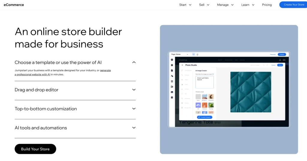 Editing and Saving - Wix