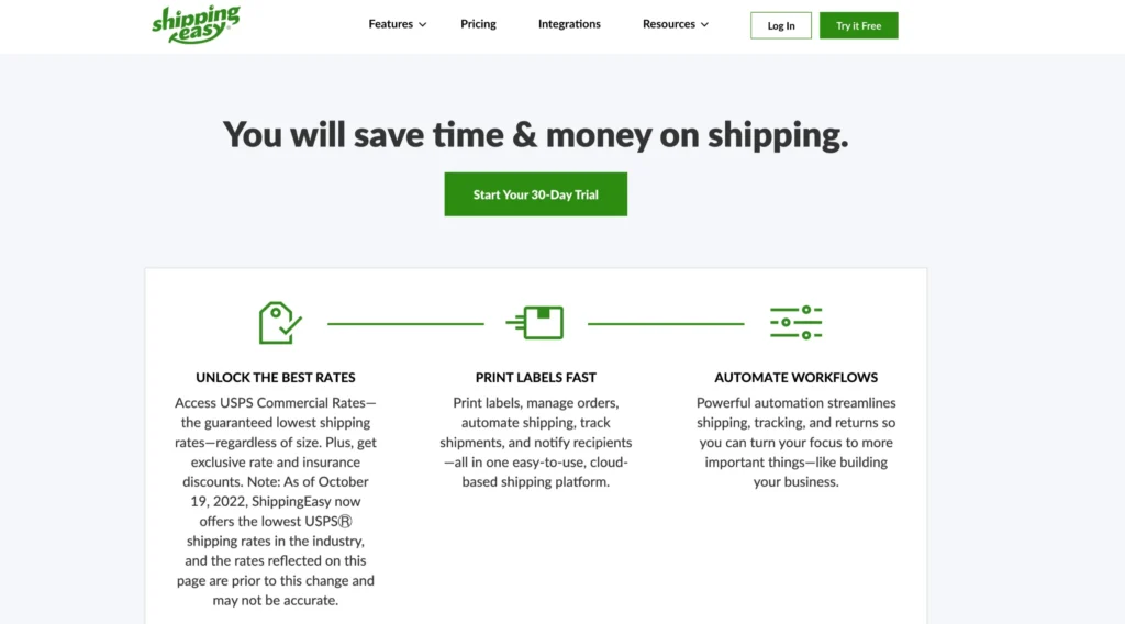 Features Of ShippingEasy