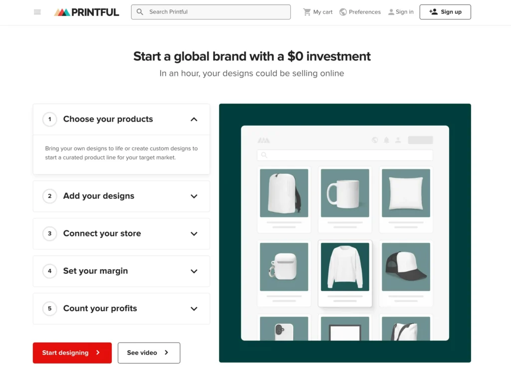 Printful: Key Features
