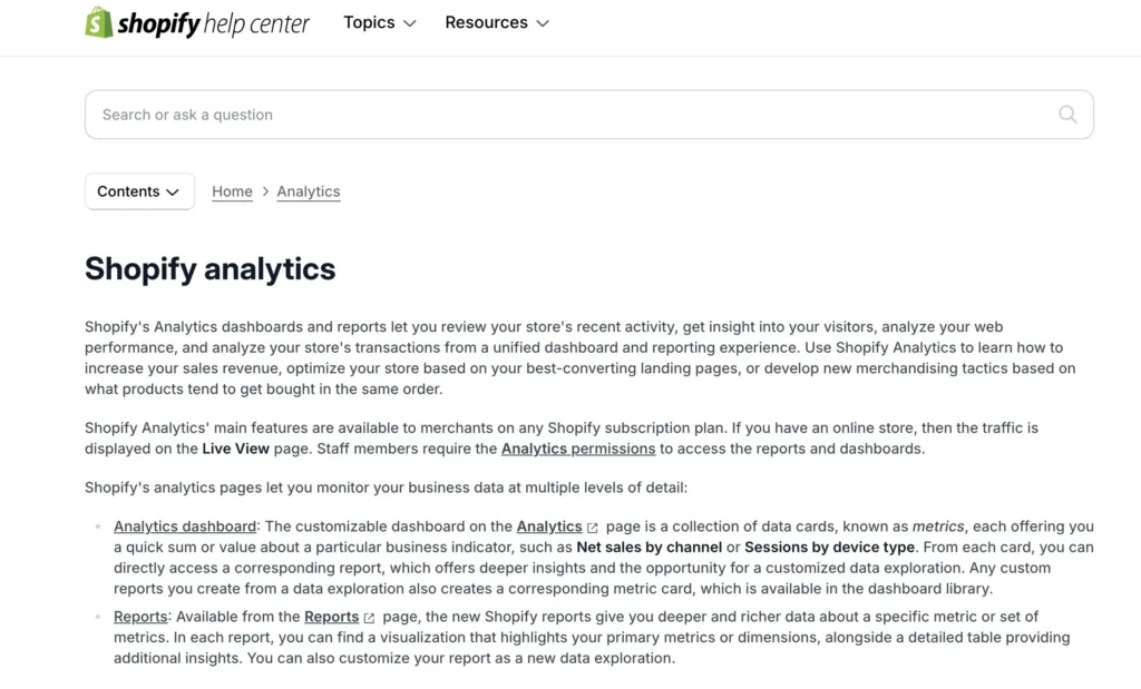 Shopify Store Analysis