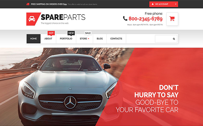 Car Parts Store WooCommerce Theme