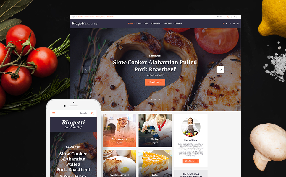 WordPress Theme for a Restaurant Blog