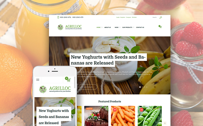 Agrilloc - Agricultural Supply & Farm Foods WooCommerce Theme