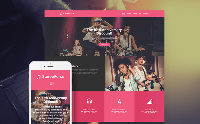 StereoForce WordPress Theme