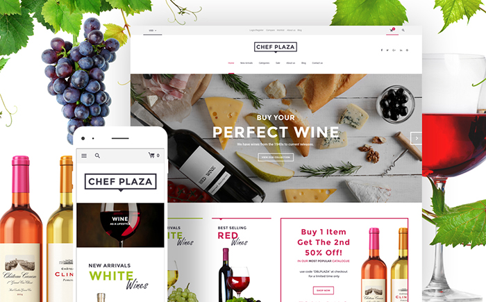 Chef Plaza Food And Wine Store WooCommerce Theme