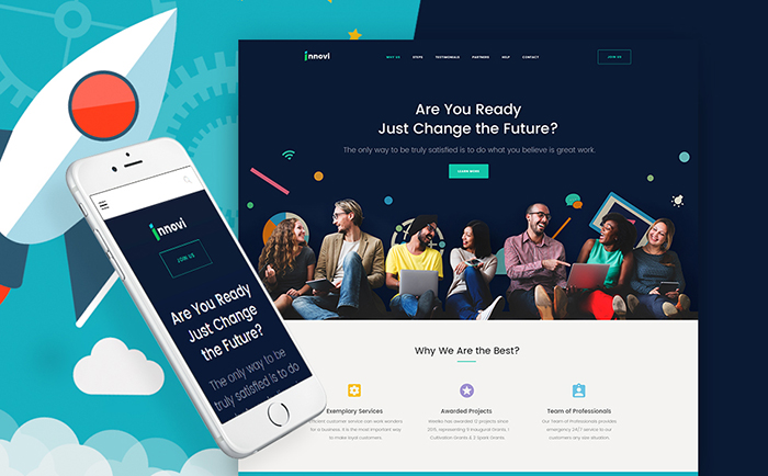 Startup & Creative Digital Agency WordPress Theme 