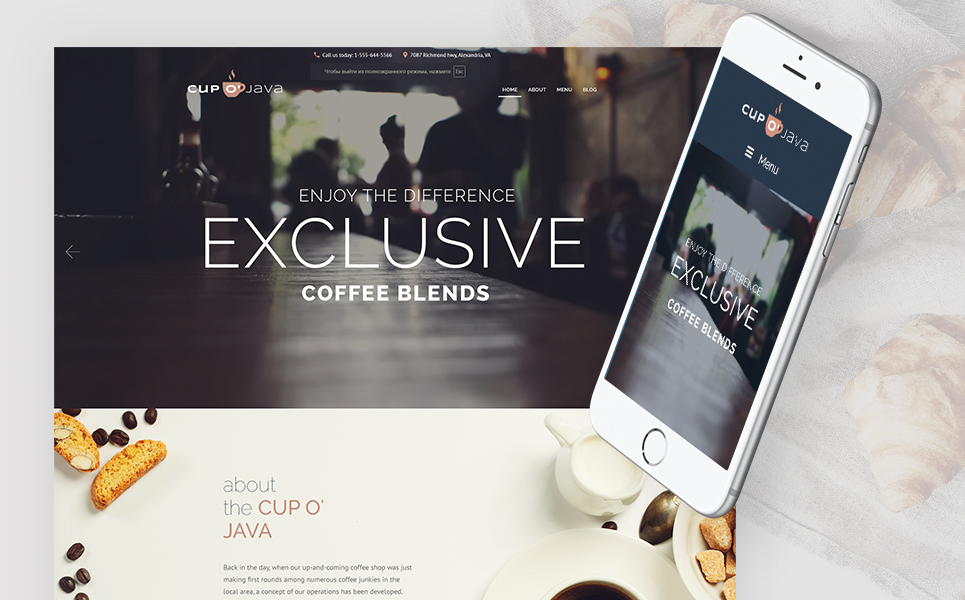 Coffee Shop WordPress Theme