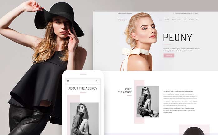 Peony Portfolio WP Theme