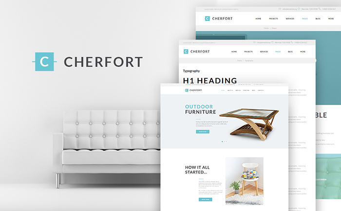 Cherfort - Furniture Company Responsive WordPress Theme 