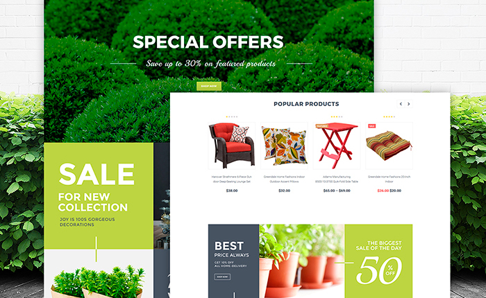 Garden Design Web Template 