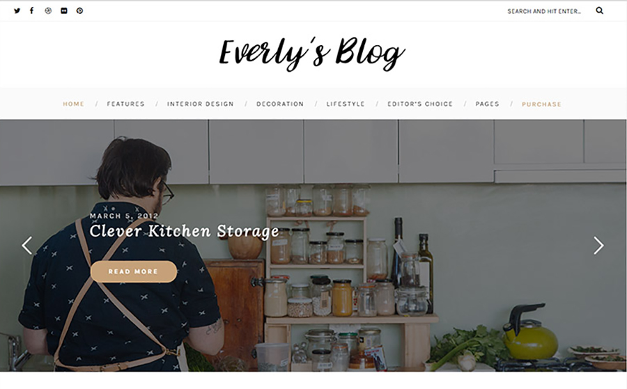 Everly - Hipster Blogging WordPress Theme