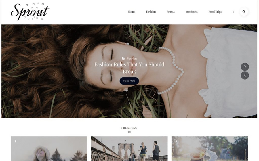 Sprout - Personal Blog WordPress Theme