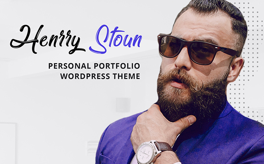 Henry Stoun - Personal Website WordPress Theme