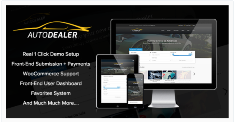 AutoDealer – Marketplace WordPress Themes