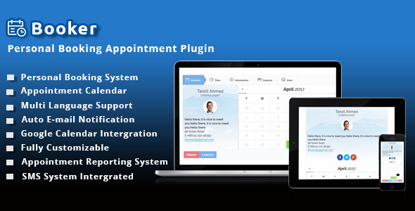 BookMe - Personal Booking Appointment Plugin