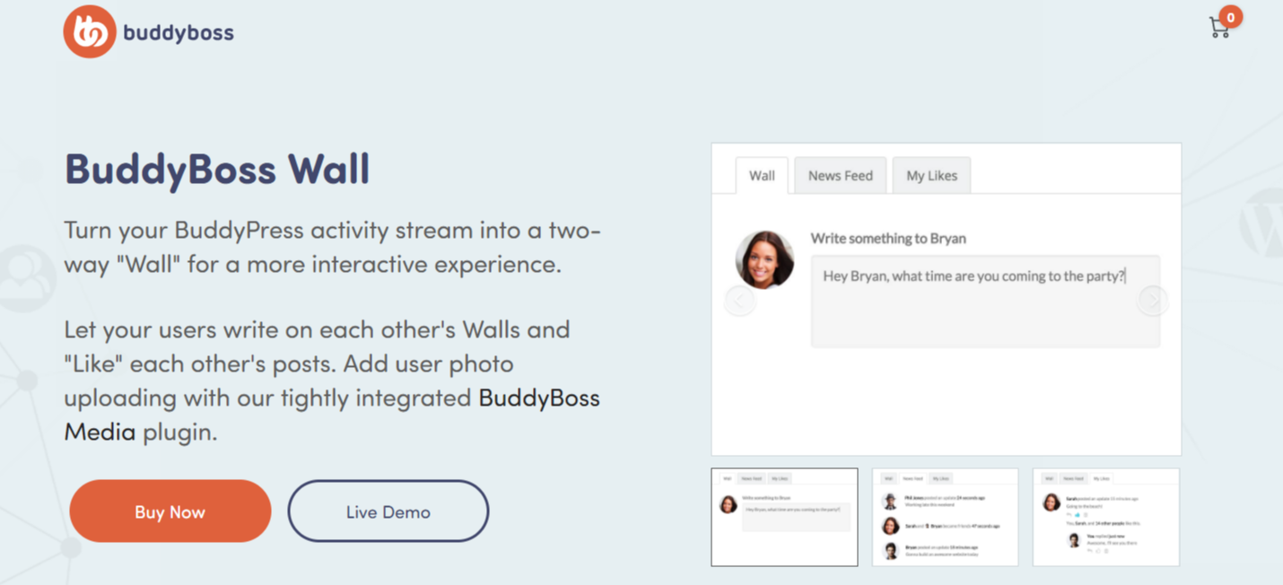 BuddyBoss Wall- Best BuddyPress Plugins