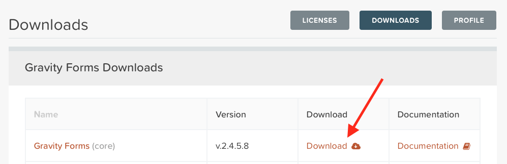 Download Gravity Form Zip File