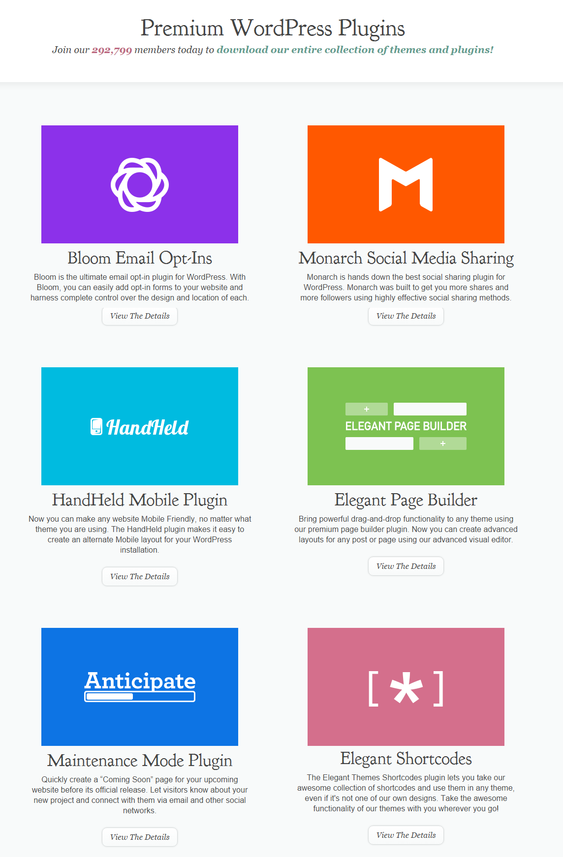 Elegant Themes Premium WordPress Plugins