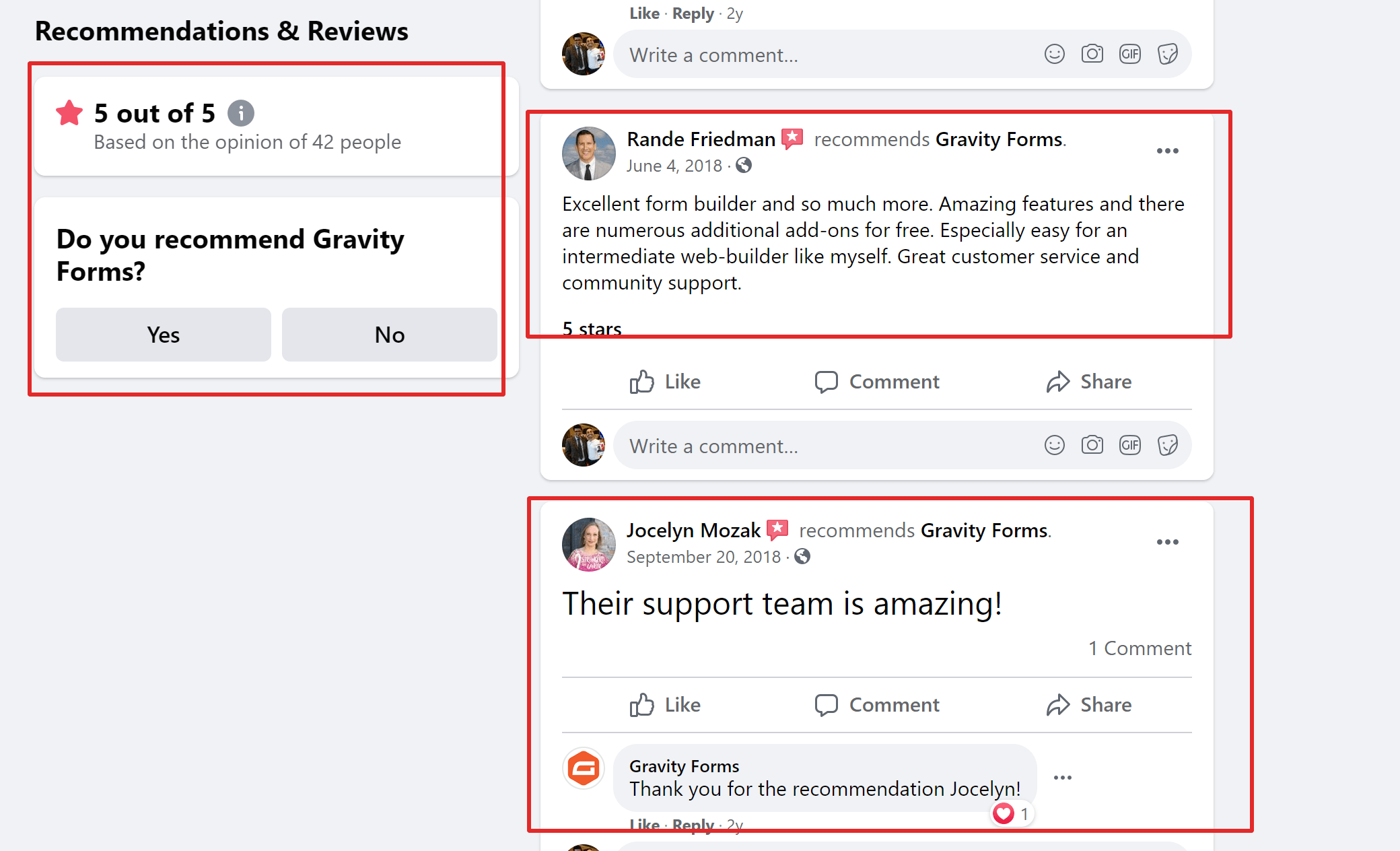 Gravity forms customer reviews testimonials WP Plugin