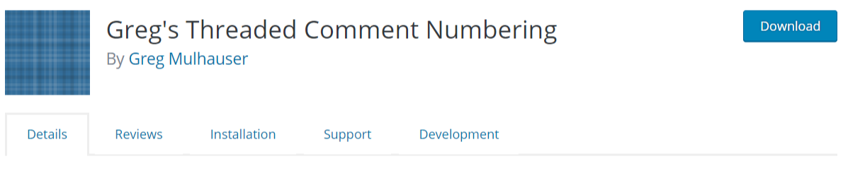 Greg s Threaded Comment Numbering — Typography WordPress Plugins