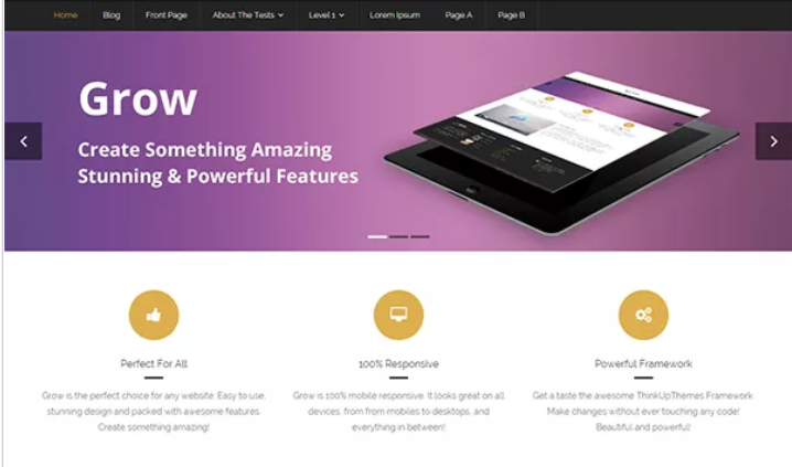 Grow — Free WordPress Blog Themes