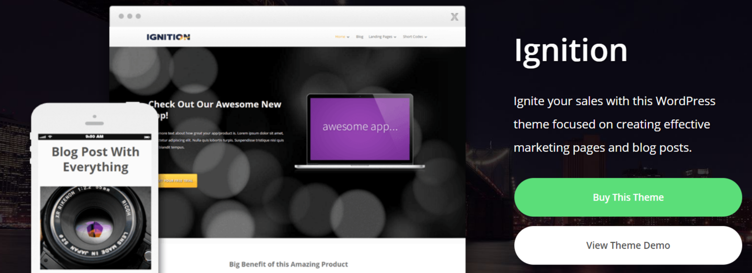 Ignition- WordPress Blog Themes
